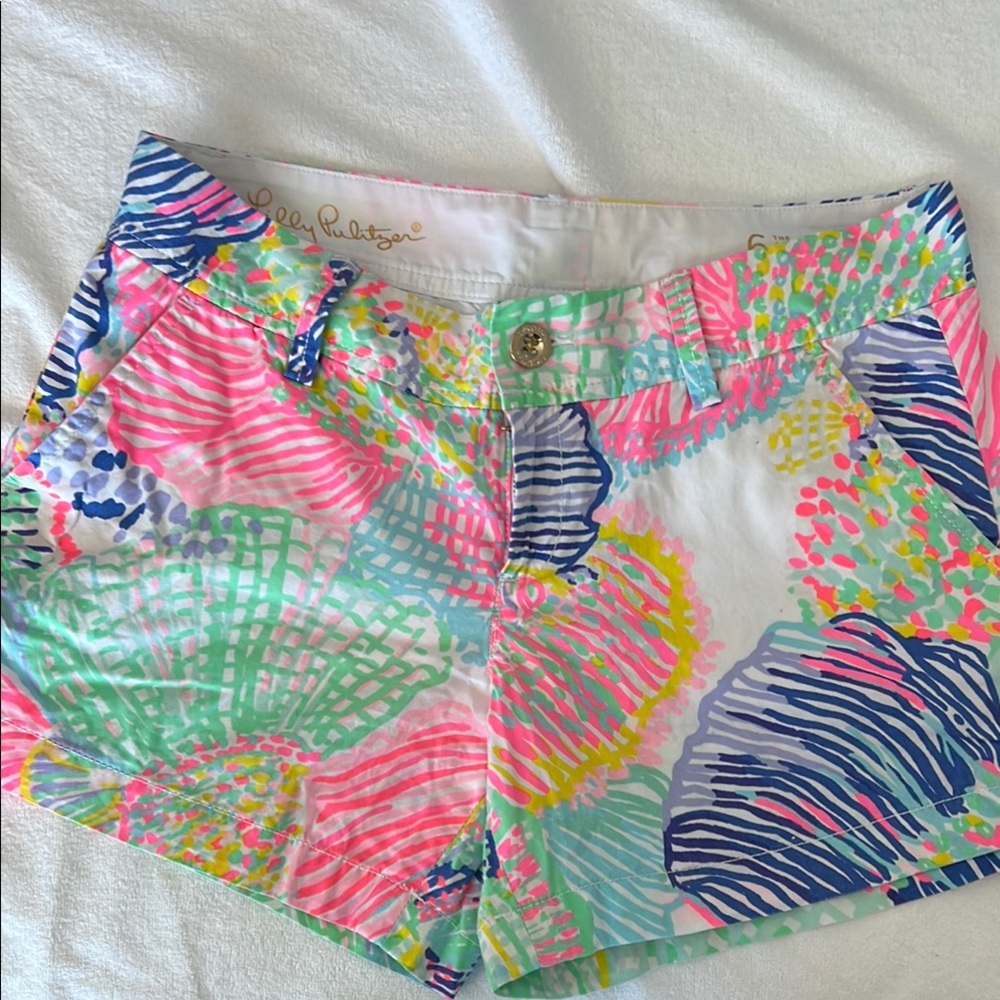 EUC Lilly Pulitzer Women's Colorful Shorts 6 Callahan